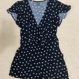 floral black romper